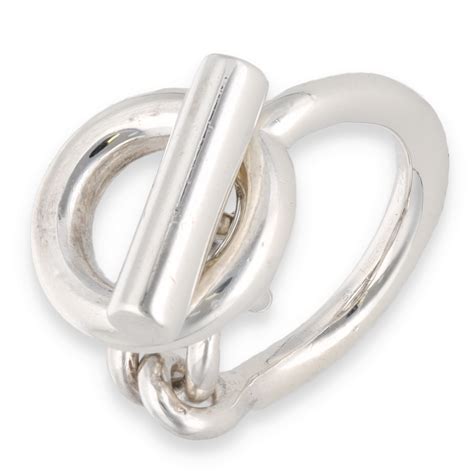 hermes bague argent massif|hermes bagues en argent.